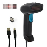 1D Barcode Scanner Handheld Wireless Bar Reader Manual Trigger/Auto Continuous Scanning Support Paper Code