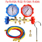 3 Way AC Diagnostic Set for Freon Charging Fits R32 R410a R-404A R-134a Refrigeration Manifold Gauge Air
