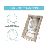 12 Pack Acrylic Stand,Clear Display Easel,Acrylic Book Stand Holder for Displaying Comic Books Albums