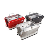 Outdoor Folding Portable Stainless Steel Grill, Small Skewer Stove, Household BBQ