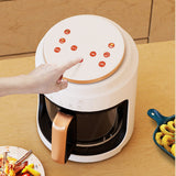 Visual Oil-free Electric Fryer - Multi-functional Automatic Household Fryer with 360° Baking and LED Touchscreen