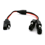 DIY 1 to Adapter Connector 2 Pin Quick Connect Disconnect Plug SAE Power Extension Cable 18AWG 300mm