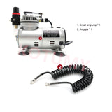 220V 1/5 HP Quiet Portable Air Pump Airbrush Mini Compressor Tattoo Manicure Cake Spray Gun