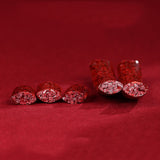Women's Fashion Simple And Natural Raw Ore Cinnabar Crystal Sand Rough Stone Bracelet