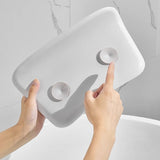 High Elastic Fiber SPA Pillow Bath Silicone Suction Cup Non-Slip Waterproof Neck And Back Cushion Headrest For Bathtub