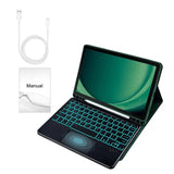 Case Latency-free Colorful Backlit Keyboard Cover for Samsung Tab A9 Plus Wireless Bluetooth with Protective