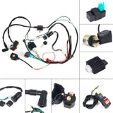 1Set Full Complete Electrics 50 70 90cc 110cc 125cc Wiring Harness Loom Solenoid Coil CDI Quad Dirt Bike ATV Moto