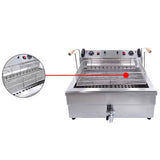 Electric 220V Deep Fryer For Chips Chicken Large Capacity 20L 30L Frying hine with Oil Drain Faucet 6000W