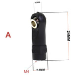 10Pcs Plastic Rod End Link Linkage Balls Joint Head for 1/10 RC Car Crawler Axial SCx10 II 90046 TRx4,A