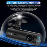 Dash Cam 2K+1080P WIFI HD Night Vision Driving Recorder Front View Camera