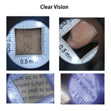 Magnifier dermatoscope handle smooth clear measure Scale 45X type B bigger vision with UV light