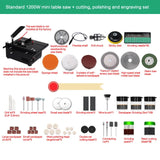 220V Multifunctional Electric 1200W Desktop Circular Cutter Aluminium Wood Plastic Cutting Mini Table Saw