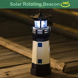 Outdoor sun resin, rotating headlights, garden, PAISE, decorative lights, warning lights