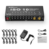 Guitar Effect Power Supply Guitar Effect Pedal Power Supply accessories Basses Guitar Pedal Power 10 isolated DC outputs
