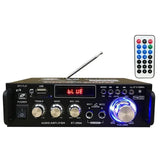 600W 12V 220V Home Amplifier HIFI USB FM Radio Car Audio Bluetooth Amplifiers Subwoofer Theater Sound System With Remote Control