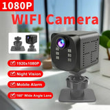 WD19 1080P 160° Wide Angle Camera with Night Vision Motion Detection Video Recorder for Home Security Mini Wifi Cameras