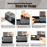 6.5/8.0MM Electric Cigarette Rolg Injector Maker HK3+ Grinding Roller Wrapping Tobacco Filg hine Smoking Accessories