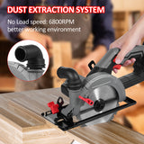 6 Inch Electric 21V 6800RPM Brushless Motor Compact Circular Tile with 24T Saw Blades for Wood Soft Metal