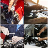 46pcs 1/4 Inch Drive Ratchet Bit Socket Wrench Set Metric nic Tool Kit Car Accessories