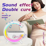 Smart LED RGB Night Light APP Control Atmosphere Lamp Bluetooth Speaker Wireless Charger Children Sleep Bedroom Decor Desk Lamps