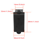 Car 2.4A Single USB Square Shape Waterproof 12V 24V Socket Power Switch Intelligent Charger Adapter For