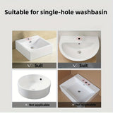 1pc Brass Bathroom Sink Faucet, Single-hole Cold Water And Hot Water Universal Faucet, Suitable For Bathroom/washstand