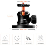 Magnet Camera Mount Ball Head for GoPro Hero 9 Black 8/7/6/5 Metal Car Magnetic Mount with 360 Rotation Ball Head for Car