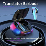 Language Translation Earbuds Translate 114 Languages Simultaneously Real Time with Wireless Bluetooth APP Travel Translator New