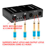 Professional LA2 Audio Isolator Reduction Filter Eliminates Current Noise 6.5 Xlr Mixer Microphone Port
