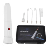 4 Tubes Facial Rechargeable Portable Tightening High Frequency White Handheld Skin Wand hine