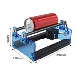 Laser Roller for Cydrical Objects with 360° Rotating Axis 5 Angle Adjustments Engraving