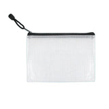 Pvc Waterproof Zipper Pouch File Holder Set School Office Supplies Durable Transparent Home for Students