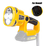 9inch 12W 1120LM Emergency LED Work Light for 14.4V-20V Li-ion Battery Super Bright Portable Handheld Flashlight