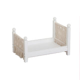 Newborn Crib Wood Hand-Woven Pendulum Props With Tassel Photography Furniture