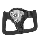 Car Steering Wheel Ergonomic Yoke Steering Wheel with Side Carbon Fiber Trims for Auto Replacement for Tesla Model 3 Y 2018+