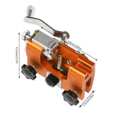Chainsaw Sharpener Jig Orange With 5 Burr For 4-22 Inch Chainsaw And Electric Saw