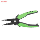 Multifunction Aluminum Alloy Fishing Pliers Grip Set Fishing Tackle Hook Recover Cutter Line Split Ring Fishing Tools