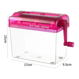Mini Portable Home Paper hine Manual Shredder A4 Strips Cut Bills Receipts Cutting Tool Desktop