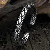 Simple And Personalized Hand-woven Thai Silver Bracelet