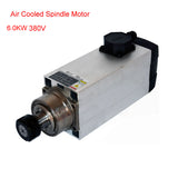 800W 1.5W 2.2KW 3.5KW 4.5KW 6KW CNC Spindle Motor 220V 380V Air Cooled Milg hine Z Axis Shaft ER20 ER25 ER32 Collet Chuck