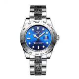 Brand ONOLA Business Casual luxury retro stainless steel golden men's watch high quality gold watches men
