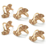 Ginkgo Leaf Rings,Metal Napkin Holders For Wedding Party And Daily Use,Complement To Your Dinner Table Decor