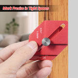 CNC-hined Metal Woodworking Ruler Trim Carpentry Tools Finishing Work for Measuring Marking Short Offsets