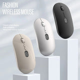 X1 Wireless Computer for Laptop with Battery Level Visible Rechargeable 2.4G Portable USB Mouse Silent Click Windows
