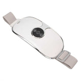 Portable Cordless Heating Belt for Cramps 3 Heat Levels Rechargeable Hot Compress Uterus Massage Belt White a