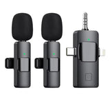3 in 1 portable wireless lavalier microphone for Mobile live streaming, outdoor shooting, short video recording