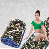 Natural massager white hemp foundation stone cobblestone gravel road walking foot massage cushion carpet finger board