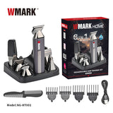 2024 NEW WMARK NG-HT001 6 IN 1 RECHARGEABLE SET, CLIPPER, SHAVER, NOSE/EAR/BODY HAIR TRIMMER