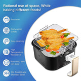 for Cosori 5.5L Fryer, 2 Tier Air Grill/Shelf/Dehydrator Rack Square ,Air Fryer Accessories
