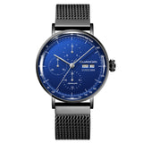 GUANQIN-Men's Automatic Mechanical Watch, Waterproof Men's Accessories, With Date Display And Power Reserve, Stainless Steel